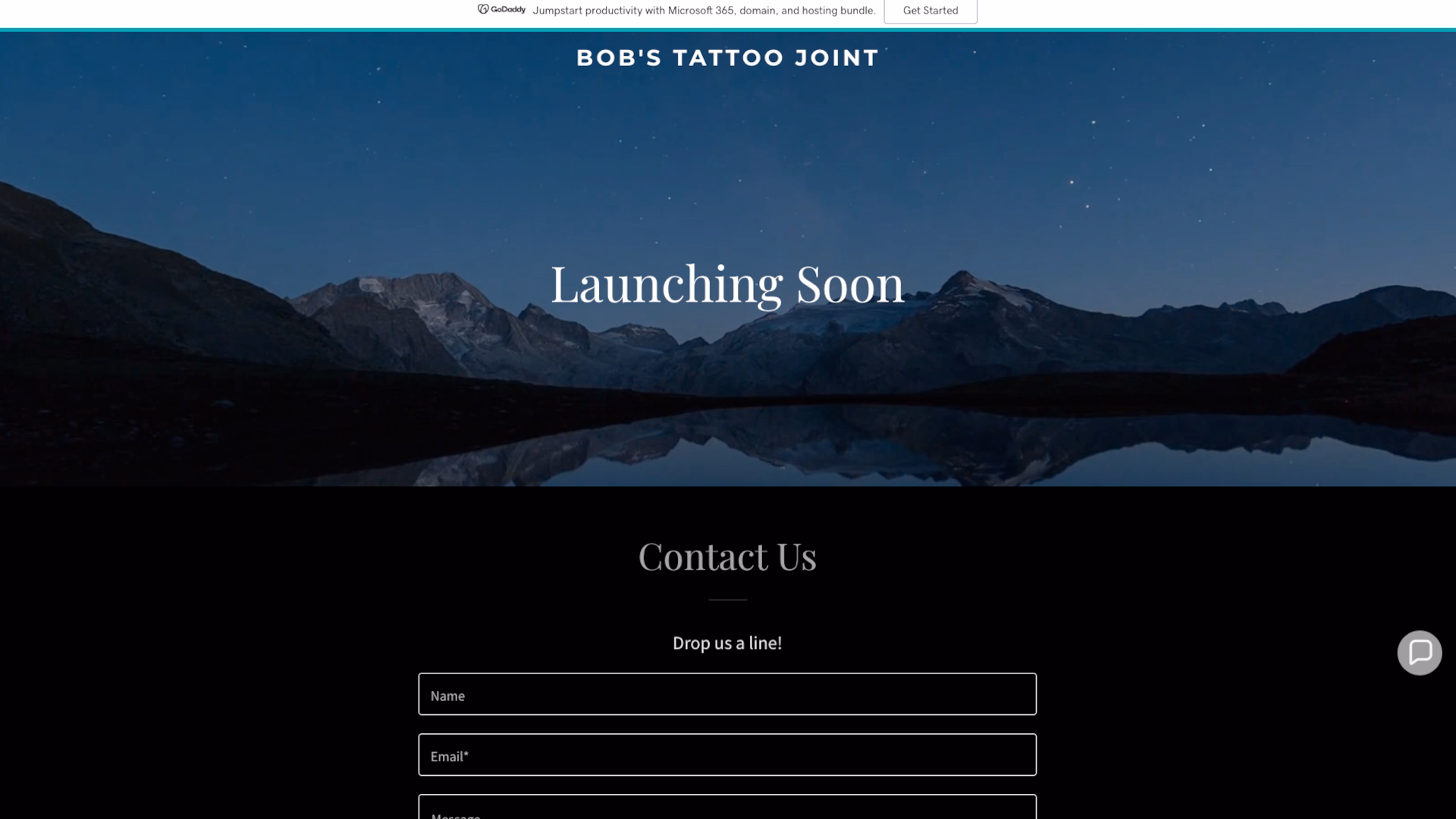 Bob's Tattoo Joint - Before redesign